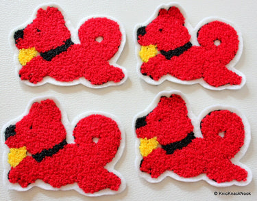 1 x Red Dog Applique Patch